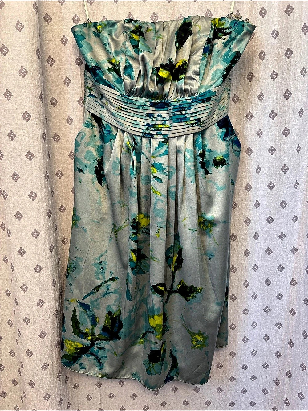The Limited Floral Formal Dress Dress in Blue & Green